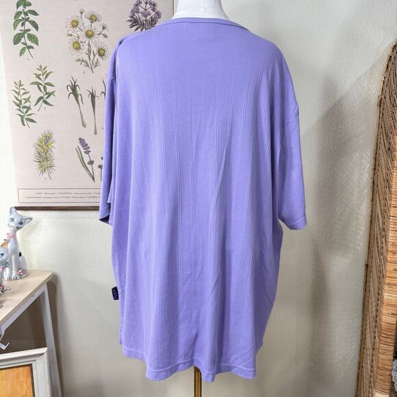 Vintage 90s Y2k Disney Winnie Pooh Eeyore Embroidered Henley Top Cutecore 3X - Picture 6 of 11